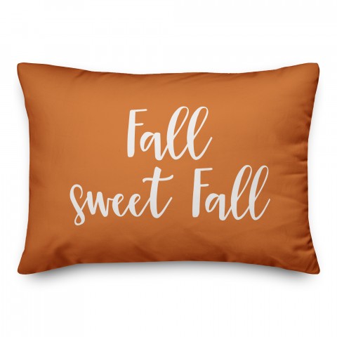 Fall Sweet Fall in Orange 14x20 Spun Poly Pillow