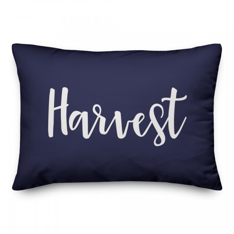 Harvest in Navy 14x20 Spun Poly Pillow