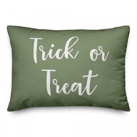 Trick Or Treat in Green 14x20 Spun Poly Pillow