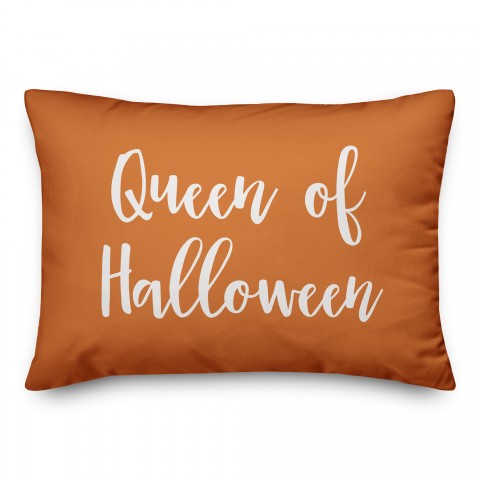Queen Of Halloween in Orange 14x20 Spun Poly Pillow