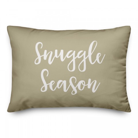 Snuggle Season in Beige 14x20 Spun Poly Pillow
