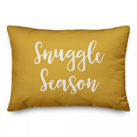 Snuggle Season in Mustard 14x20 Spun Poly Pillow