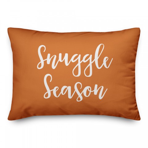 Snuggle Season in Orange 14x20 Spun Poly Pillow