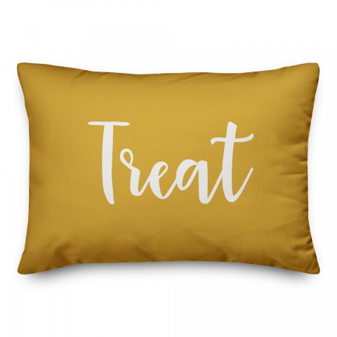 Treat in Mustard 14x20 Spun Poly Pillow