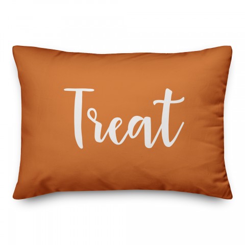 Treat in Orange 14x20 Spun Poly Pillow