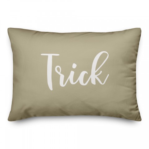 Trick in Beige 14x20 Spun Poly Pillow