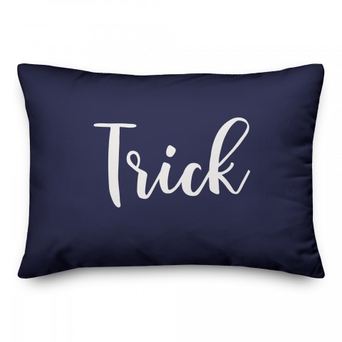 Trick in Navy 14x20 Spun Poly Pillow