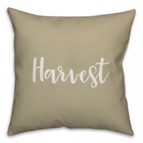 Harvest in Beige 18x18 Spun Poly Pillow Cover