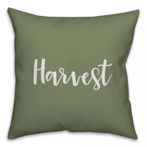 Harvest in Green 18x18 Spun Poly Pillow Cover