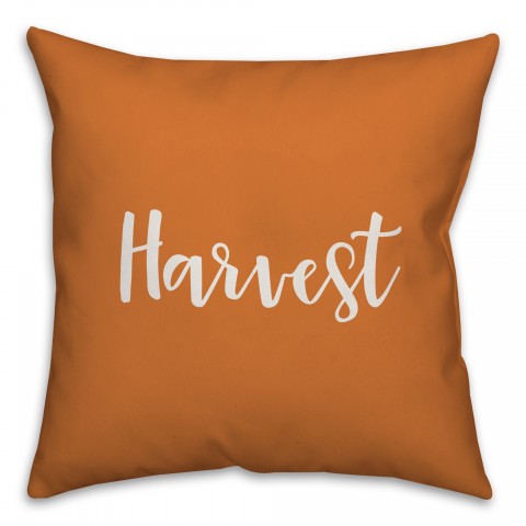 Harvest in Orange 18x18 Spun Poly Pillow Cover