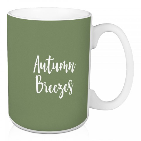 Autumn Breezes in Green 15 oz Mug
