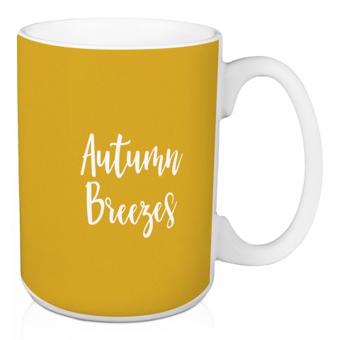 Autumn Breezes in Mustard 15 oz Mug