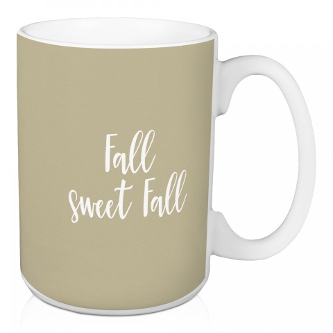 Fall Sweet Fall in Beige 15 oz Mug