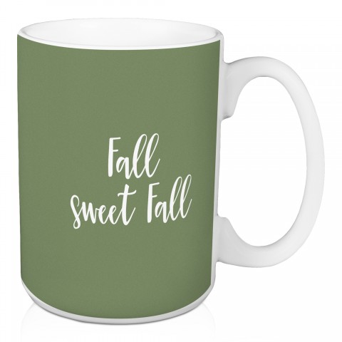 Fall Sweet Fall in Green 15 oz Mug