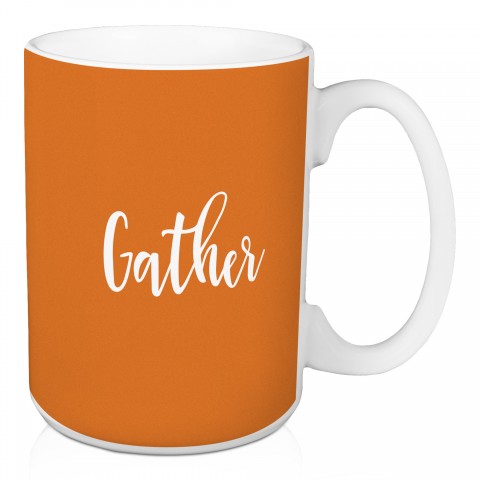 Gather in Orange 15 oz Mug