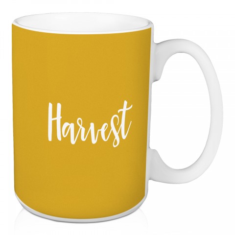 Harvest in Mustard 15 oz Mug