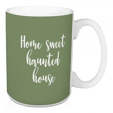 Home Sweet Haunted House in Green 15 oz Mug
