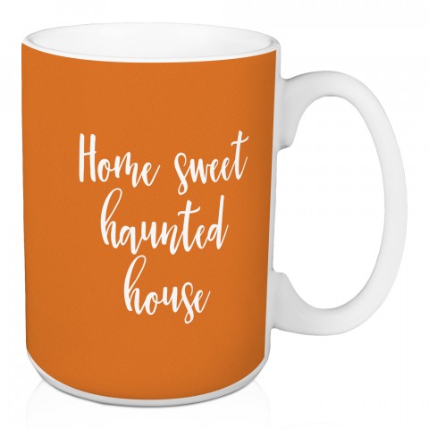 Home Sweet Haunted House in Orange 15 oz Mug