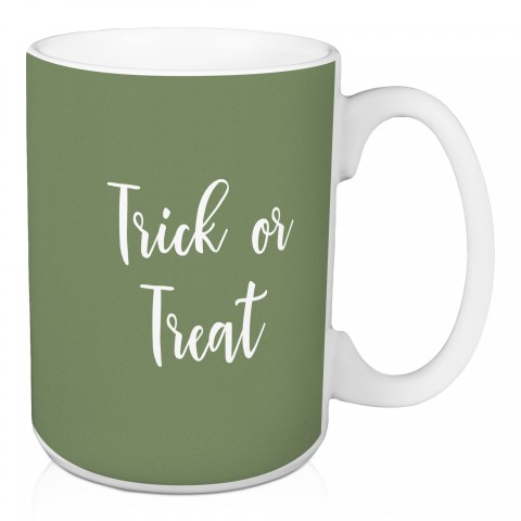 Trick Or Treat in Green 15 oz Mug