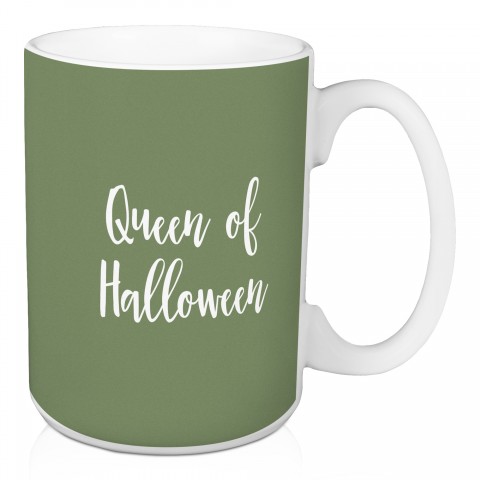Queen Of Halloween in Green 15 oz Mug