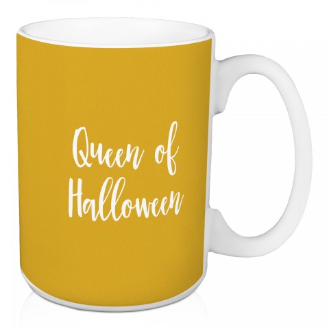 Queen Of Halloween in Mustard 15 oz Mug