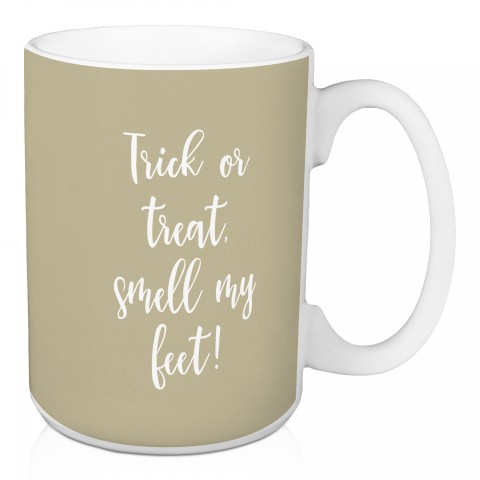 Autumn Skies And Pumpkin Pies in Beige 15 oz Mug