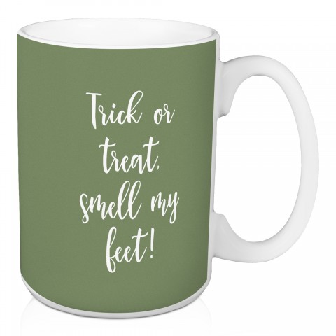 Autumn Skies And Pumpkin Pies in Green 15 oz Mug