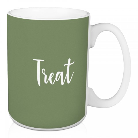 Treat in Green 15 oz Mug