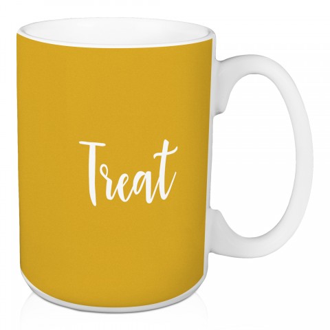 Treat in Mustard 15 oz Mug