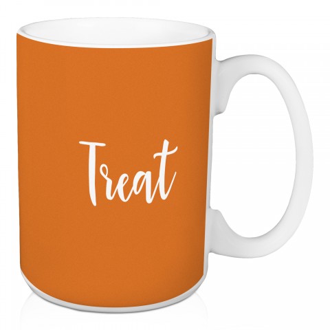 Treat in Orange 15 oz Mug
