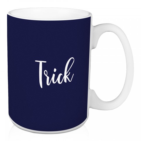 Trick in Navy 15 oz Mug