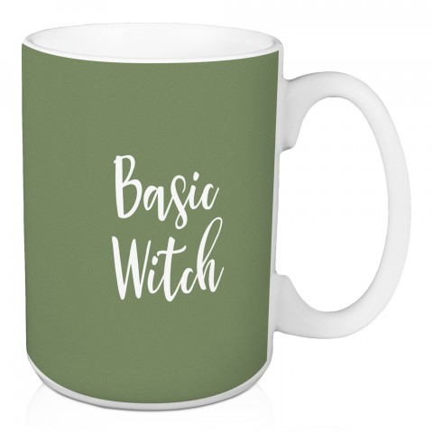 Basic Witch in Green 15 oz Mug