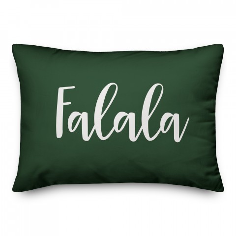 Falala in Dark Green 14x20 Spun Poly Pillow