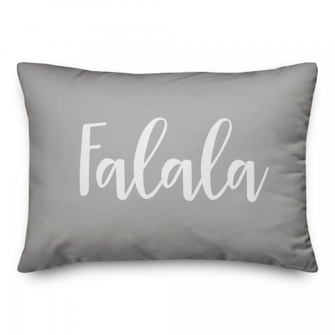 Falala in Gray 14x20 Spun Poly Pillow