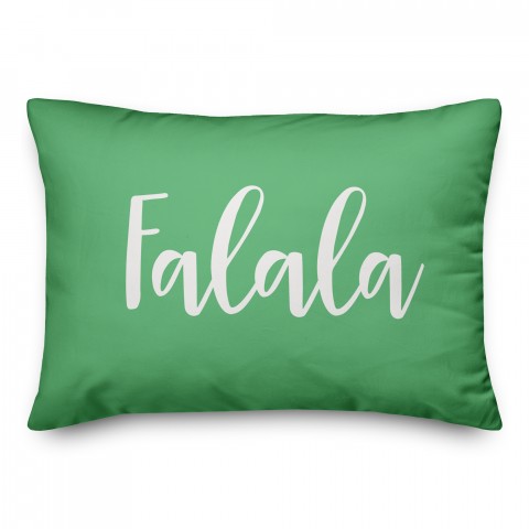 Falala in Light Green 14x20 Spun Poly Pillow