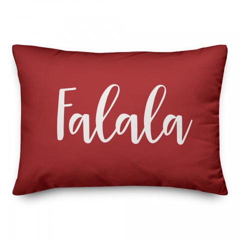 Falala in Red 14x20 Spun Poly Pillow