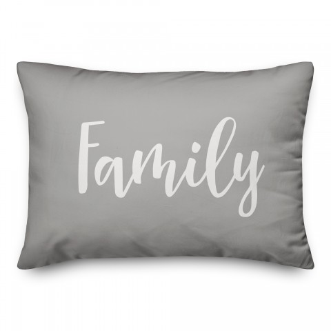 Family in Gray 14x20 Spun Poly Pillow