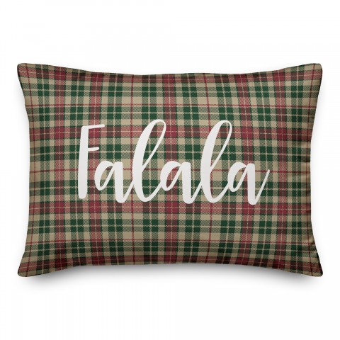 Falala in Tartan Plaid 14x20 Spun Poly Pillow