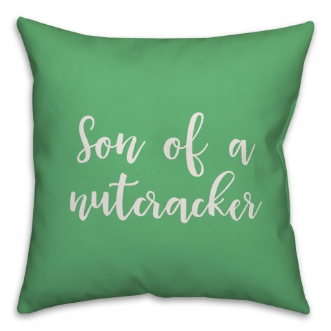 Sun Of A Nutcracker in Light Green 18x18 Spun Poly Pillow