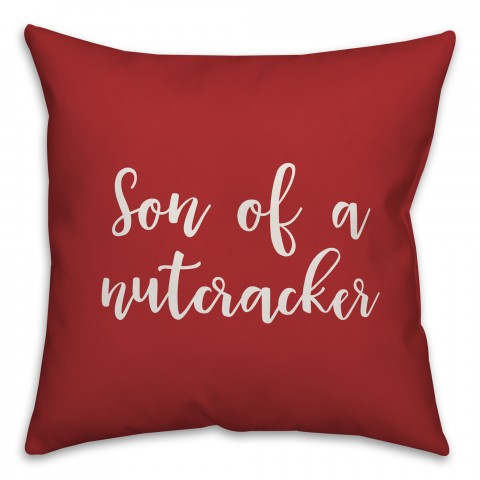 Sun Of A Nutcracker in Red 18x18 Spun Poly Pillow