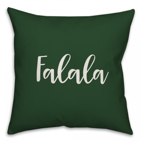 Falala in Dark Green 18x18 Spun Poly Pillow Cover