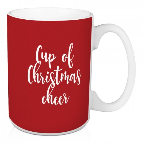 Cup Of Christmas Cheer in Red 15 oz Mug