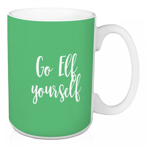 Go Elf Yourself in Light Green 15 oz Mug