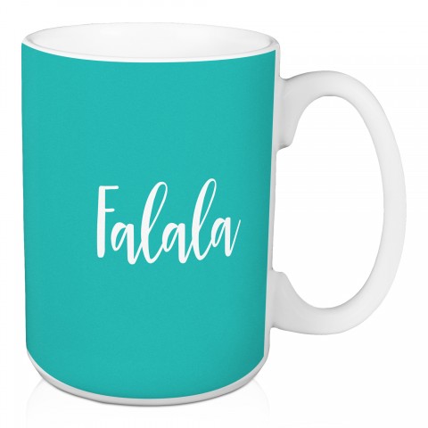 Falala in Teal 15 oz Mug