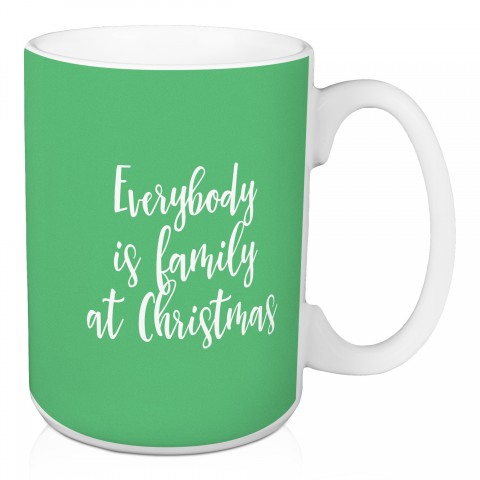 Family in Light Green 15 oz Mug