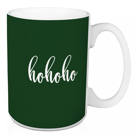 Hohoho in Dark Green 15 oz Mug