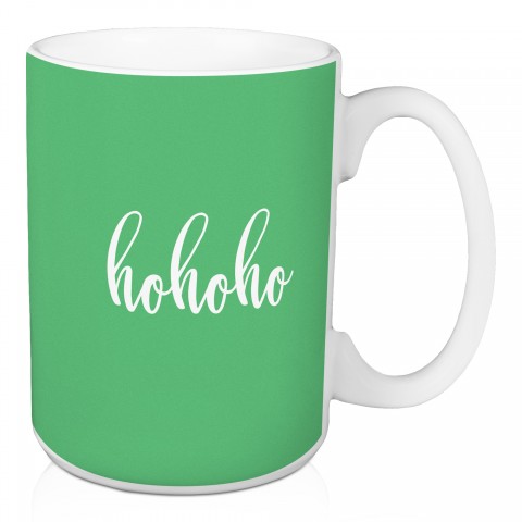 Hohoho in Light Green 15 oz Mug