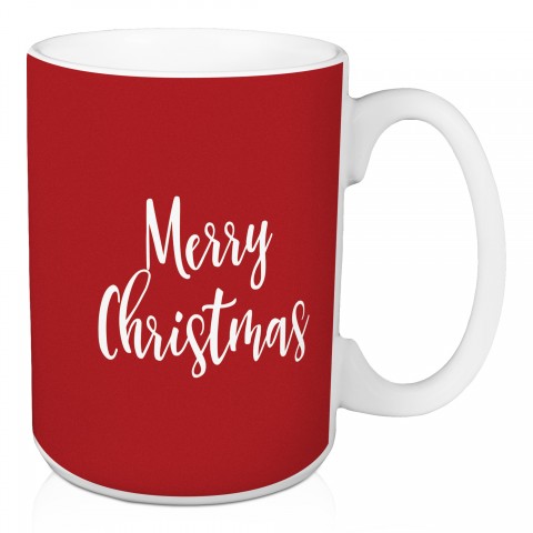 Merry Christmas in Red 15 oz Mug