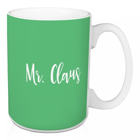 Mr. Claus in Light Green 15 oz Mug