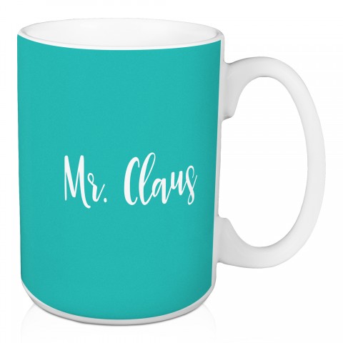 Mr. Claus in Teal 15 oz Mug